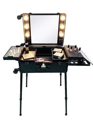 Make up Koffer - Backstage Vanity on (W)heels - Zwart - luxurypalace.nl