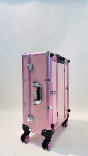 Make up Koffer - Pro Mua case with Bluetooth - Roze - luxurypalace.nl