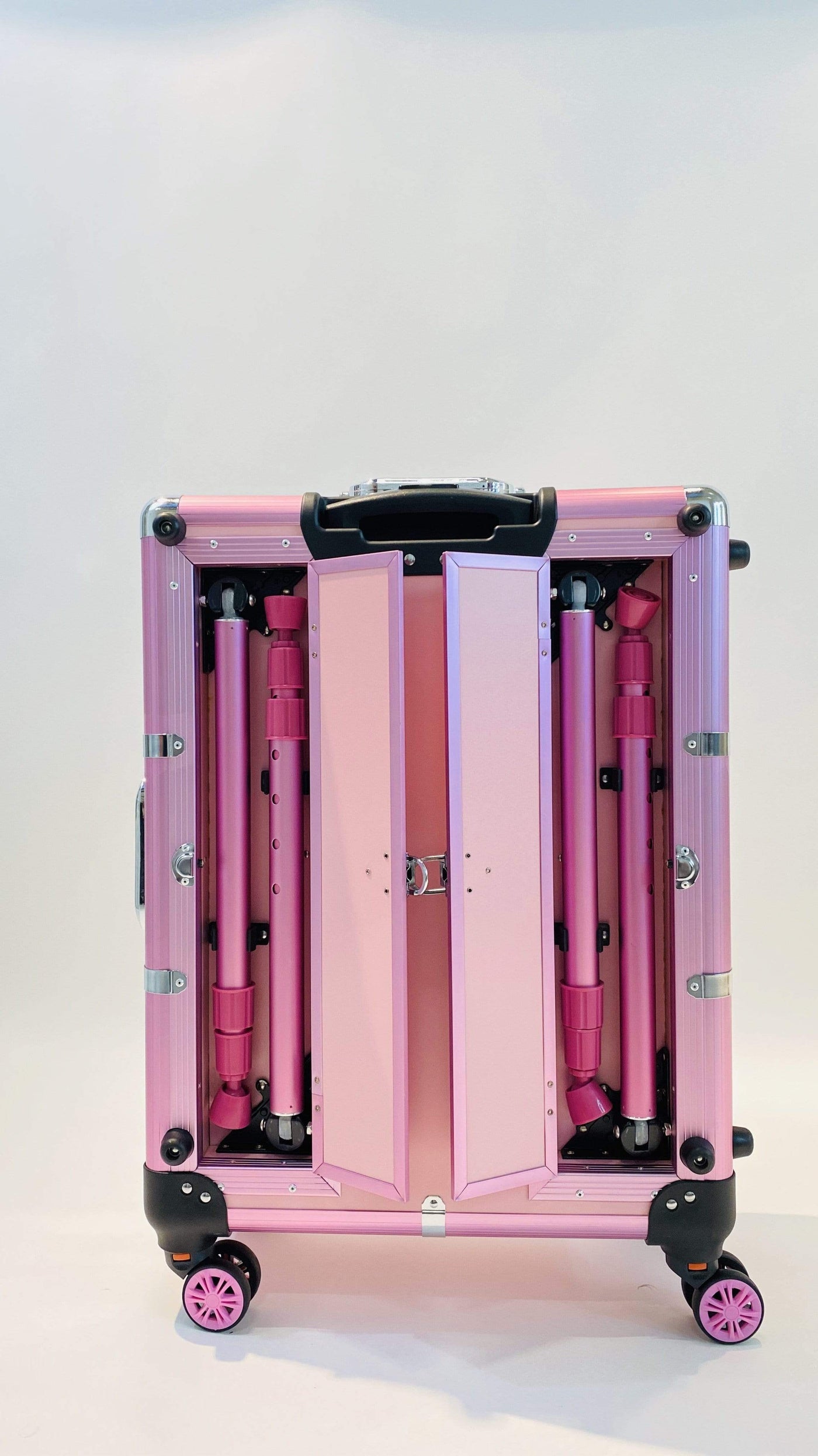 Maak avondeten menu Metropolitan Make up Koffer - Pro Mua case with Bluetooth - Roze – luxurypalace.nl